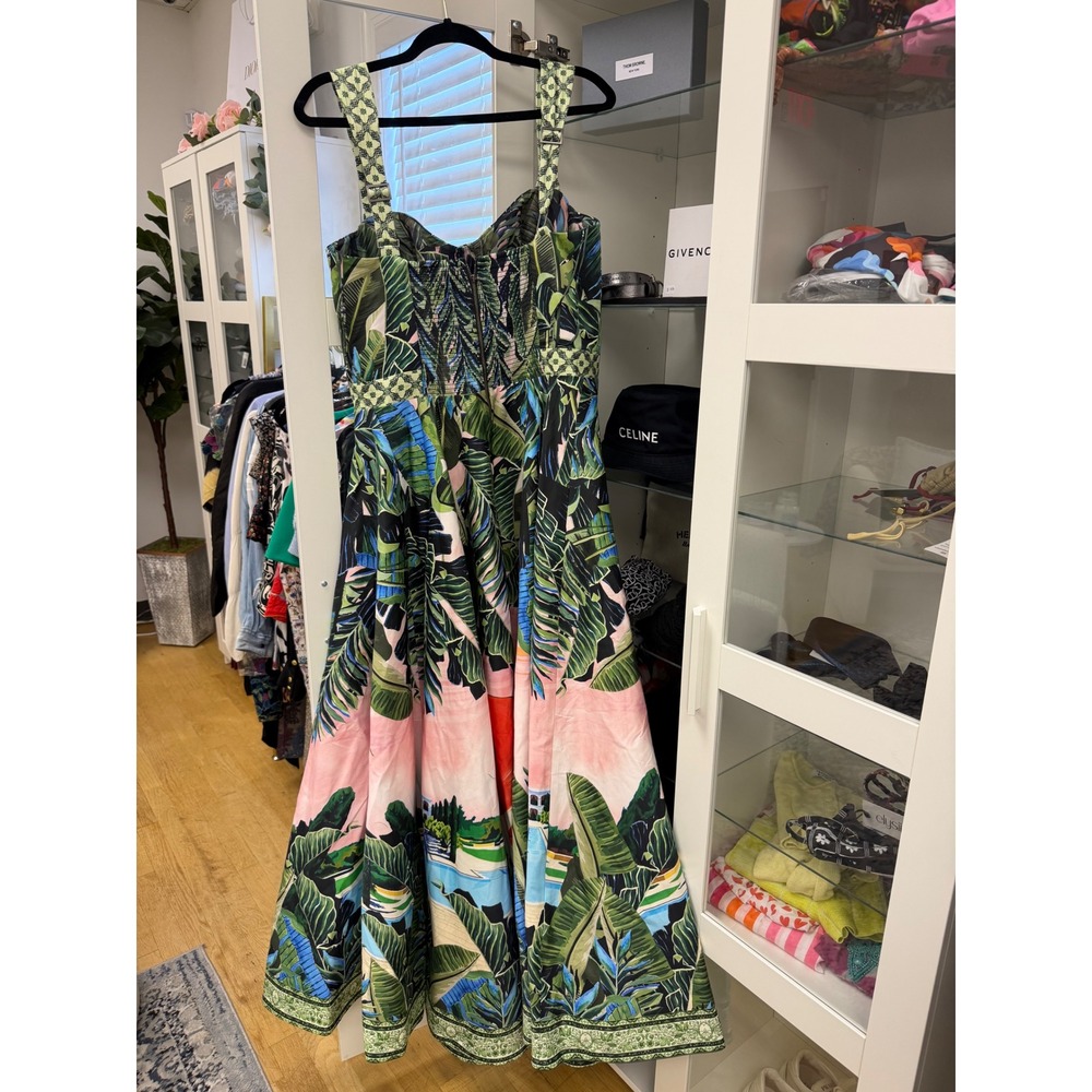Alice + Olivia Fia Fit-And-Flare Dress Gown in Palm Beach NWT's $995 Cocktail - Picture 11 of 16